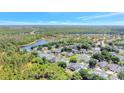 Beautiful aerial view of a residential community with tree-lined streets, lakes, and lush greenery at 9999 Shadow Creek Dr, Orlando, FL 32832