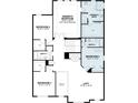 Upstairs floor plan features four bedrooms, three baths and an open loft area with stairs at 2666 Great Heron Ave, St Cloud, FL 34773