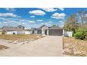 Charming single-story home boasts a two-car garage, neutral paint scheme and well-manicured landscaping at 2685 Groveland Ave, Deltona, FL 32725
