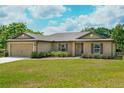 Charming single-story home with a well-maintained lawn and attached two-car garage at 936 Dandridge Dr, Deltona, FL 32725