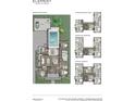 Detailed first and second floor plan with dimensions including multiple suites and an optional game/loft space at 1250 Water Maple Dr, Oakland, FL 34787