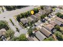Aerial view of the property, showcasing its location within a residential neighborhood at 9723 Pecky Cypress Way, Orlando, FL 32836