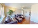 Cozy living room featuring hardwood floors and natural light at 340 Zelda Blvd, Daytona Beach, FL 32118