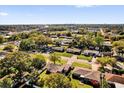 Wide aerial view displaying the property within a lush, tree-filled residential area at 1725 Marcia Dr, Orlando, FL 32807