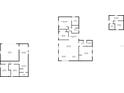 A digital floorplan with several different floorplan options and possible add-ons to the home at 2225 E Welch Rd, Apopka, FL 32712