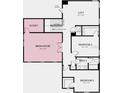 Floor plan showcasing a loft, media room, and three bedrooms with two baths upstairs at 548 Moon Shell Cir, New Smyrna Beach, FL 32168