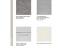 A display of the interior materials and finishes selected for the home build at 3527 Mayfair St, Kissimmee, FL 34758