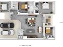 Spacious open-concept floor plan featuring multiple bedrooms, bathrooms, and a living area at 2132 Pine Meadows Golf Course Rd, Eustis, FL 32726