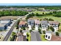 Bird's eye view showcasing the neighborhood with surrounding trees and a golf course at 1080 E Jack Nicklaus Ct, Kissimmee, FL 34747