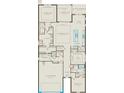 Detailed floorplan showcasing layout of bedrooms, kitchen, gathering room, and lanai at 1302 Nestled Valley Rd, Minneola, FL 34715