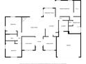House floor plan showing layout of rooms including bedrooms, bathrooms, and kitchen at 901 Cornell Ave, Clermont, FL 34711