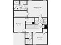 Floor plan of second floor, showcasing primary suite, bathroom, bedrooms, and laundry at 7335 Capstone Dr, Groveland, FL 34736