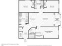 Floor plan featuring bedrooms, bathrooms, living room, dining room, and kitchen at 8296 Portofino Dr # 103, Davenport, FL 33896