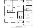 Layout showing a floor plan with bedrooms, bathrooms, kitchen, living room, and office at 407 Sheryl Dr, Deltona, FL 32738