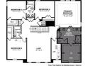 Upstairs floor plan depicts bedrooms, bathrooms, and a loft at 3028 Water Clover Ct, Apopka, FL 32712