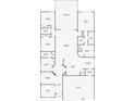 Detailed floor plan showcasing the layout of the home, including bedrooms, bathrooms, and living spaces at 14001 Jomatt Loop, Winter Garden, FL 34787