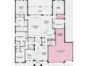 Detailed floor plan showcasing the home's layout, including bedrooms, living areas, and garage at 2963 Arranmore Dr, Ormond Beach, FL 32174