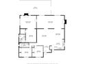 Detailed floor plan illustrating the layout of the residence with bedrooms, living spaces, and kitchen at 7845 Clubhouse Estates Dr, Orlando, FL 32819