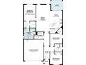 Detailed floor plan featuring 3 bedrooms, 2 bathrooms, 2-car garage, and a cozy lanai at 738 Pointe Emerson Blvd, Apopka, FL 32703