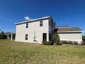 View of the home's backyard, showing the home's exterior and well-maintained lawn at 1116 Myrtle Hammock Ln, Davenport, FL 33837