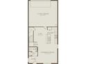 First floor layout showcasing open-concept design, kitchen, cafe, gathering room, and two car garage at 5032 Starling Bird Ln, St Cloud, FL 34771