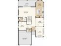 Detailed floorplan of the home's first floor layout, showcasing the room dimensions and layout at 5253 Quillback Ln, St Cloud, FL 34771