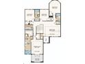 Floorplan of the second story of the home, showing the game room, bedrooms, laundry and bathrooms at 5253 Quillback Ln, St Cloud, FL 34771
