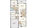Detailed floor plan showcasing the layout of the home, including bedrooms, bathrooms, and living spaces at 5271 Quillback Ln, St Cloud, FL 34771