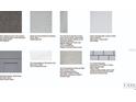 Selection of interior finish materials including flooring, cabinetry and countertops at 5271 Quillback Ln, St Cloud, FL 34771