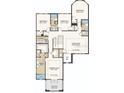 Second-floor home blueprint featuring four bedrooms, three bathrooms, a laundry room, and a game room at 5223 Quillback Ln, St Cloud, FL 34771
