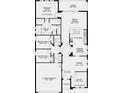 Detailed floor plan showcasing layout with primary suite, bedrooms, kitchen, and lanai at 5259 Quillback Ln, St Cloud, FL 34771