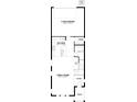 First floor plan featuring a two-car garage, kitchen, powder room, Gathering room and entry at 17353 Beachgrass Aly, Winter Garden, FL 34787