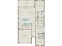 Detailed floorplan showcasing a spacious layout with two bedrooms, a two-car garage, and a covered lanai at 2725 Serenity Meadow Dr, Kissimmee, FL 34744