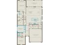 Detailed floor plan showcases the layout of this home, including bedrooms, bathrooms, kitchen, and garage at 2737 Serenity Meadow Dr, Kissimmee, FL 34744