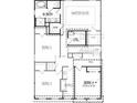 Detailed floor plan showcasing the layout of the second floor, including bedrooms, Primary suite, and utility room at 8016 Sweet Orange Ave, Winter Garden, FL 34787