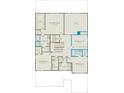 Upstairs floor plan showcasing an owner's suite, loft, three additional bedrooms, and three bathrooms at 4152 Winding Pines Dr, Apopka, FL 32712