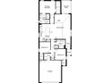 Layout featuring three bedrooms, an open-concept kitchen and great room, primary suite with dual sinks and walk-in closet at 319 Sequoia Dr, Lake Wales, FL 33859