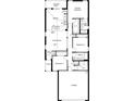 Detailed floor plan showcasing the layout with kitchen, bedrooms, and bathrooms at 715 Chestnut Ln, Auburndale, FL 33823
