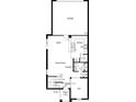 Layout of the first floor with den, powder room, great room, and kitchen with pantry and garage at 9120 Norley Ct, Davenport, FL 33896