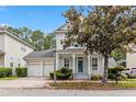 Charming two-story home with a welcoming porch, neat landscaping, and a convenient two-car garage at 1013 Maiden Ter, Celebration, FL 34747