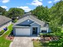 Overhead shot of a single-story home with a two-car garage and a well-kept lawn at 1868 Rachels Ridge Loop # L, Ocoee, FL 34761