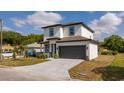 Two-story home with a gray roof, a gray two-car garage door, and a well-maintained lawn at 2041 Warrens Ave, Maitland, FL 32751