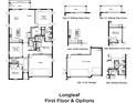 Detailed floor plan showcasing the layout of the first floor, including options for kitchen, garage, and bedrooms at 30330 Emerald Forest Dr, Mount Dora, FL 32757