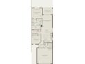 Detailed floor plan showcasing an open-concept layout with a gathering room, cafe, kitchen, and owner's suite at 5156 Gardenrow Dr, St Cloud, FL 34772