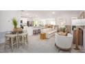 Expansive living space with a modern kitchen, dining area, and cozy seating, perfect for entertaining and Gathering at 3238 Viceroy Ct, Poinciana, FL 34759