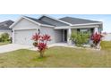 Attractive single-Gathering home with a well-maintained lawn, attached garage, and inviting entrance at 4215 Swan St, Haines City, FL 33844