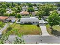 Expansive aerial view of the home and neighborhood showcasing the home's placement at 4604 S Shore Rd, Orlando, FL 32839