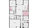 Detailed floor plan showcasing a three-car garage and a layout of the bedrooms, bathrooms, and living spaces at 861 Junonia Blvd, New Smyrna Beach, FL 32168
