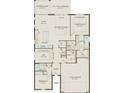 Detailed floor plan showcasing open concept living with kitchen, gathering room, owner's suite, and two-car garage at 2745 Serenity Meadow Dr, Kissimmee, FL 34744