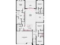 Detailed floorplan showcasing the layout of the home, including the bedrooms, bathrooms, kitchen, and living areas at 857 Junonia Blvd, New Smyrna Beach, FL 32168